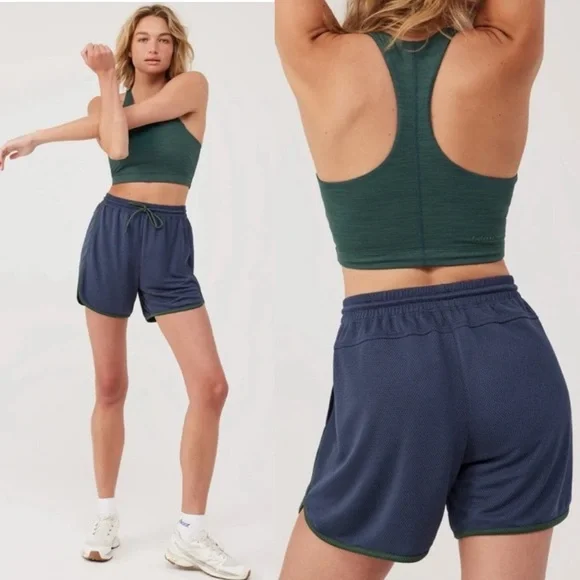 Outdoor Voices Blue and Green Athletic Shorts - Picture 2 of 5